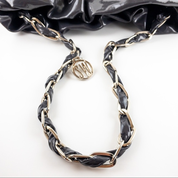 Stuart Weitzman Patent Leather Shoulder Bag - Picture 14 of 16